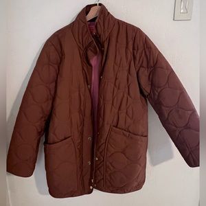 J Crew Large Tall Quilted Puffer Jacket